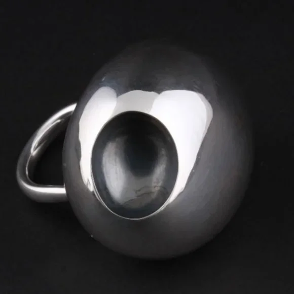 Georg Jensen Sterling Silver Cave Ring